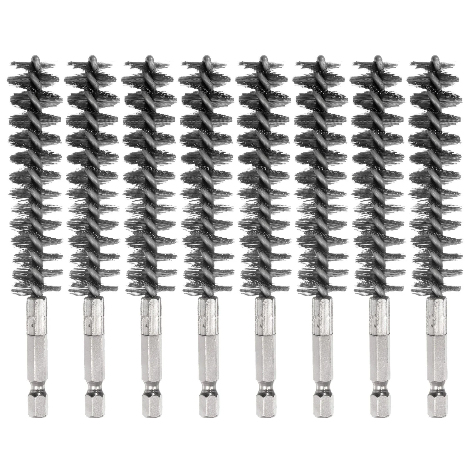 10Pcs 304 Stainless Steel Bore Brush 17mm Dia 4.5" Cleaning Twisted Wire Brush
