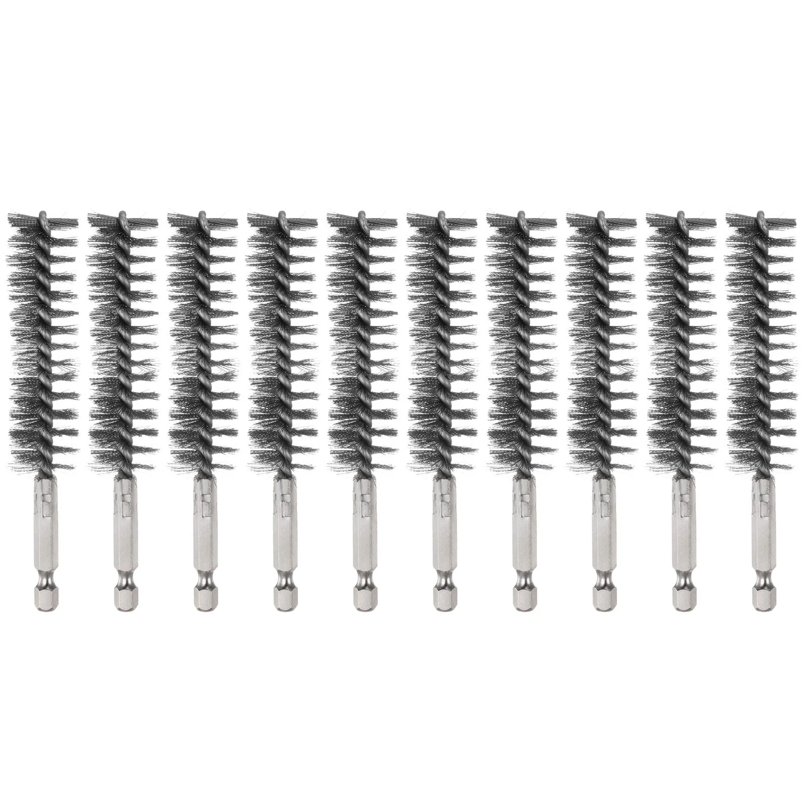 10Pcs 304 Stainless Steel Bore Brush 20mm Dia 4.5" Cleaning Twisted Wire Brush