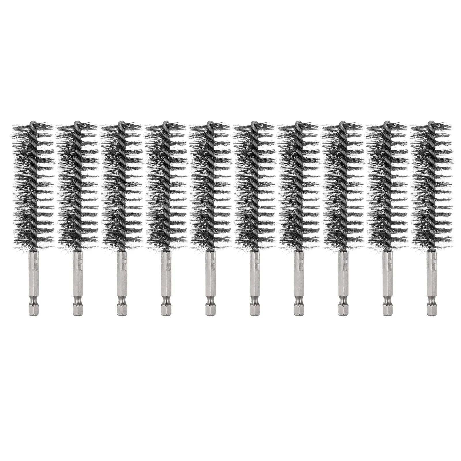 10Pcs 304 Stainless Steel Bore Brush 25mm Dia 4.5" Cleaning Twisted Wire Brush