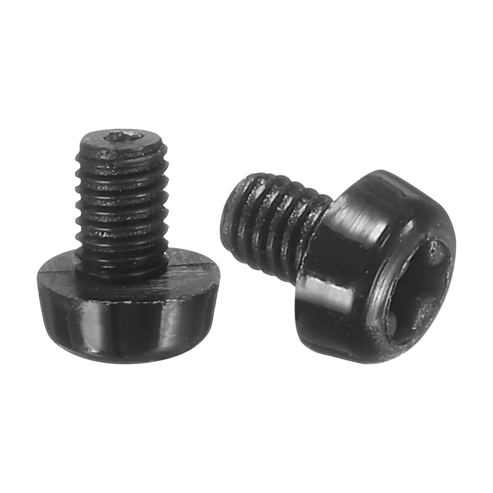 M3x4mm Threaded Nylon Phillips Cross Pan Head Machine Screws Bolts Black 20Pcs