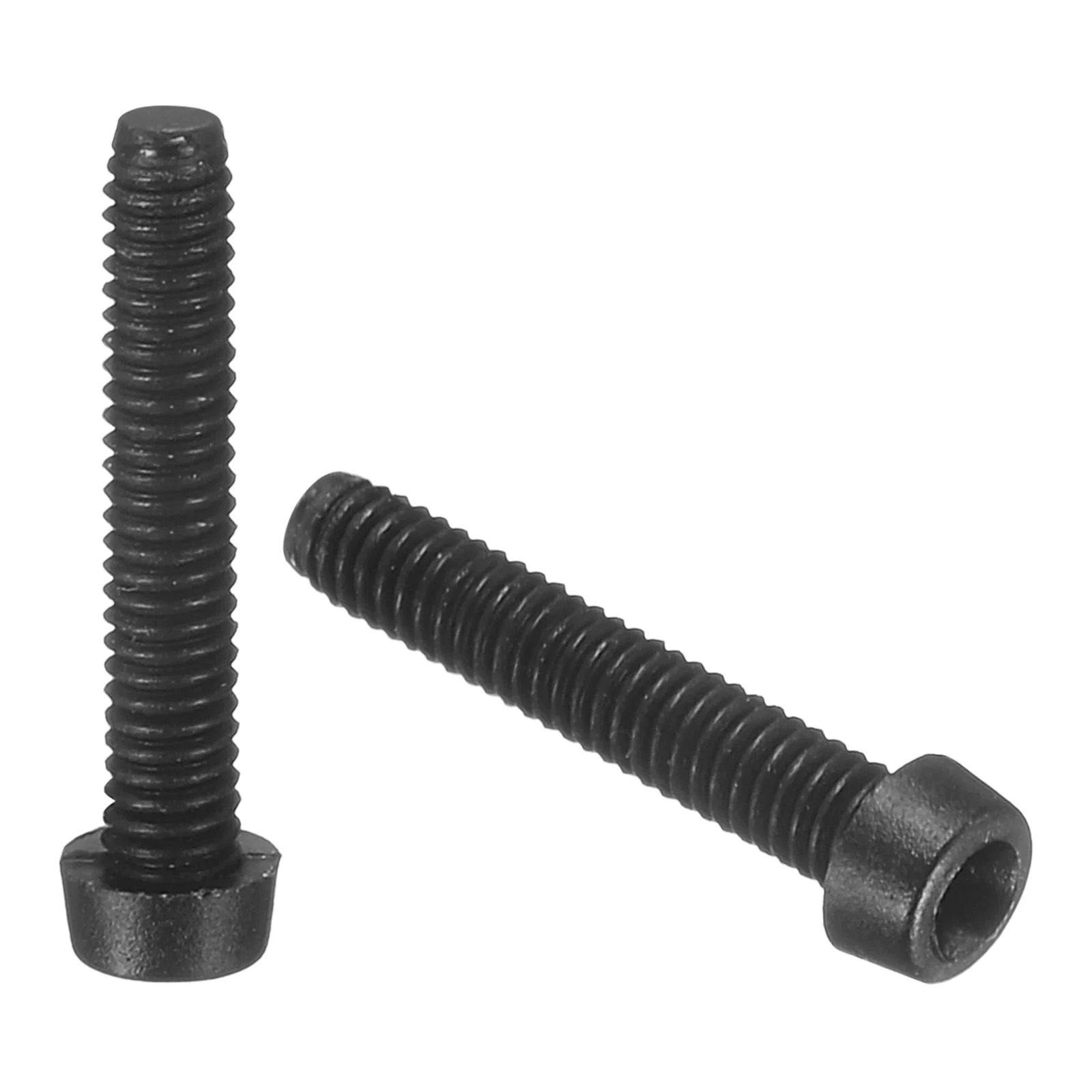 M2x12mm Threaded Nylon Phillips Cross Pan Head Machine Screws Bolts Black 20Pcs