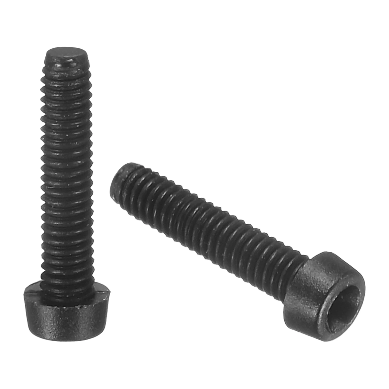 M2x10mm Threaded Nylon Phillips Cross Pan Head Machine Screws Bolts Black 20Pcs
