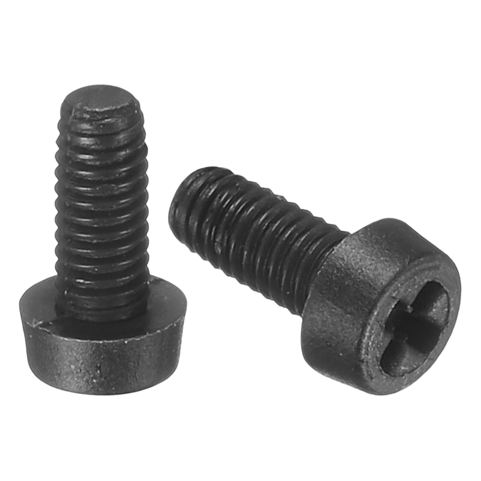 M2.5x6mm Threaded Nylon Phillips Cross Pan Head Machine Screws Bolts Black 20Pcs
