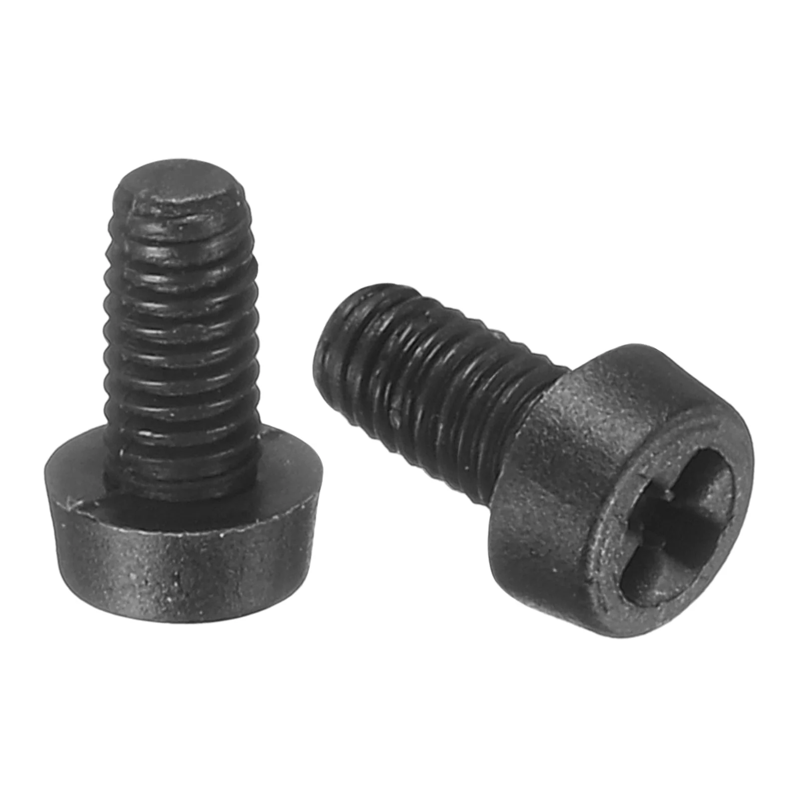 M2.5x5mm Threaded Nylon Phillips Cross Pan Head Machine Screws Bolts Black 20Pcs