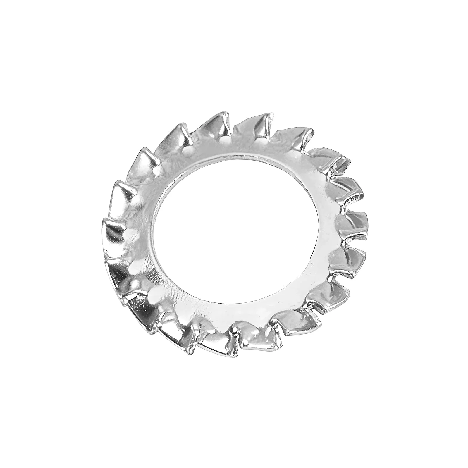 External Tooth Star Locking Washers Carbon Steel Zinc Plated