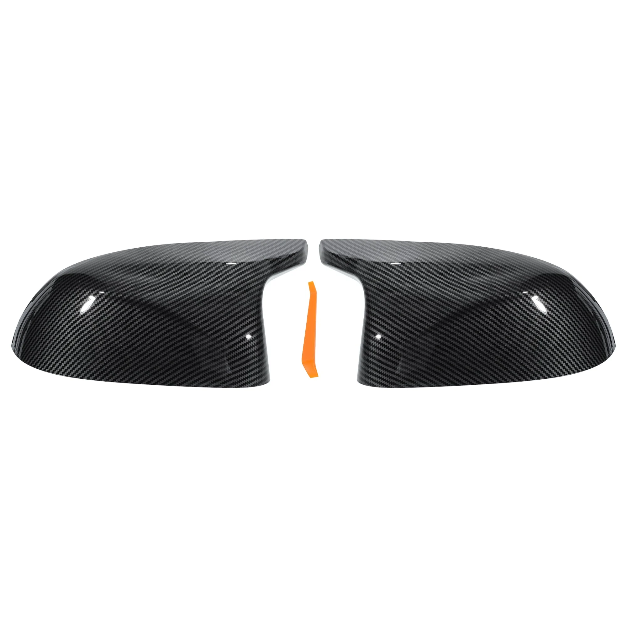 Door Mirror Cover Caps Carbon Fiber Black for BMW X5 F15 X6 F16 X3 F25 LCI X4