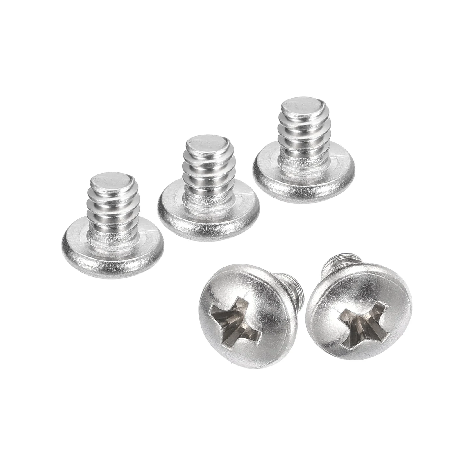 #10-24x1/4" Pan Head Machine Screws, 304 Stainless Steel Screw, Pack of 50