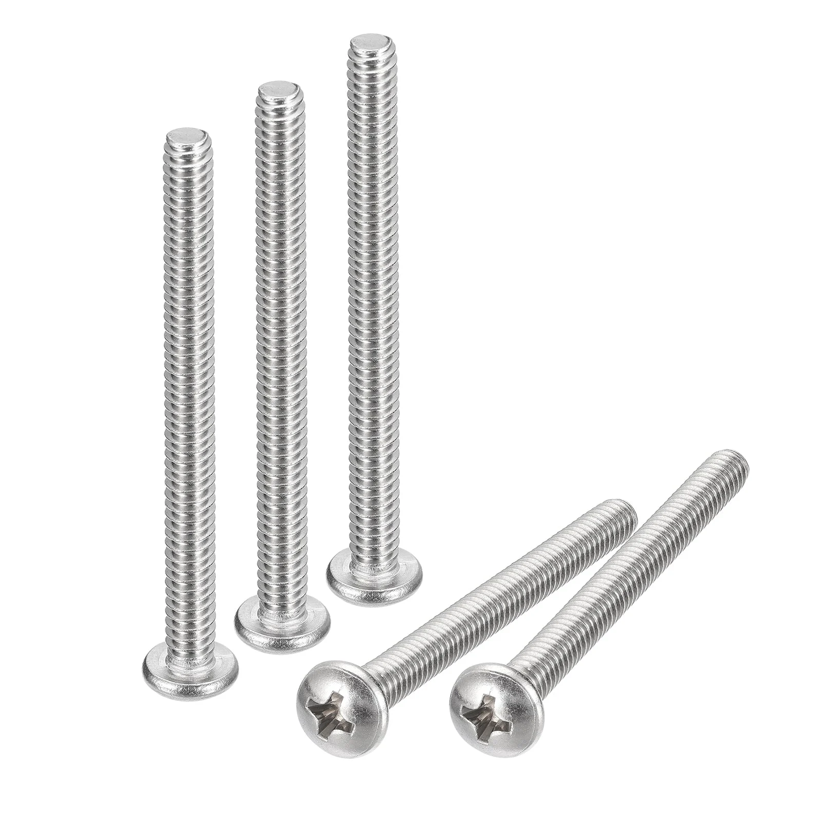 #10-24x3" Pan Head Machine Screws, 304 Stainless Steel Screw, Pack of 50
