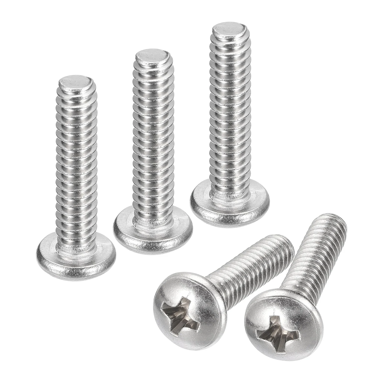 #10-24x7/8" Pan Head Machine Screws, 304 Stainless Steel Screw, Pack of 10