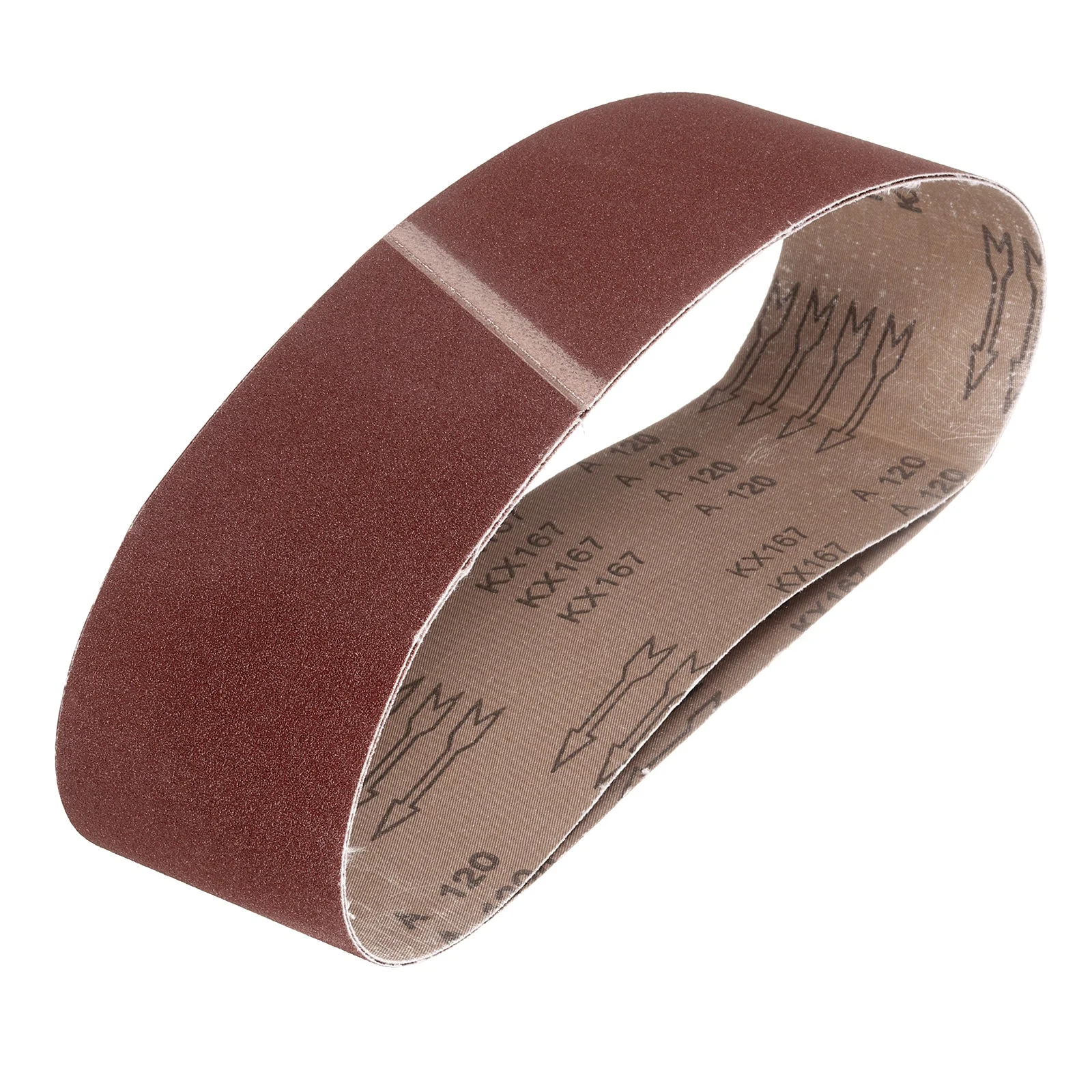 6 x 48 Inch Sanding Belts, 2 Pcs 120 Grits Aluminum Oxide for Metal Polish