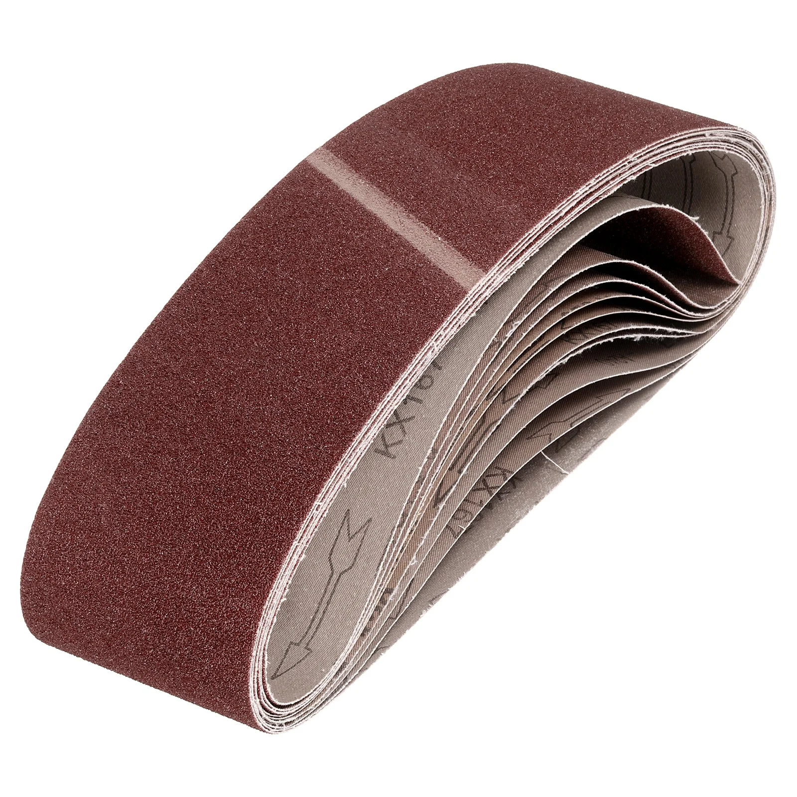 6 x 48 Inch Sanding Belts, 10 Pcs 60 Grits Aluminum Oxide for Metal Polish