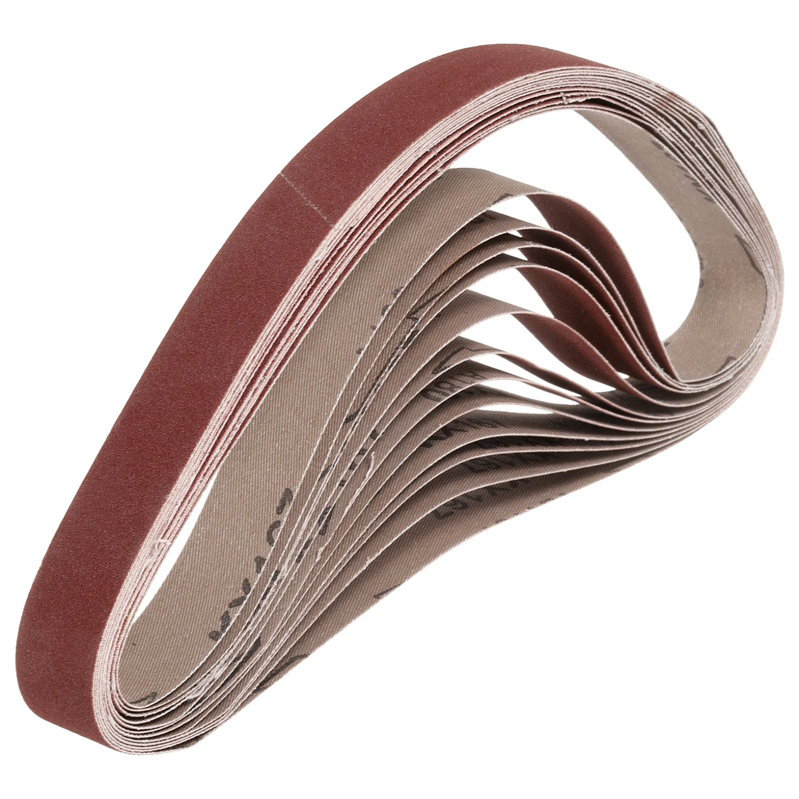 1 x 30 Inch Sanding Belts, 12 Pcs 180 Grits Aluminum Oxide for Metal Polish