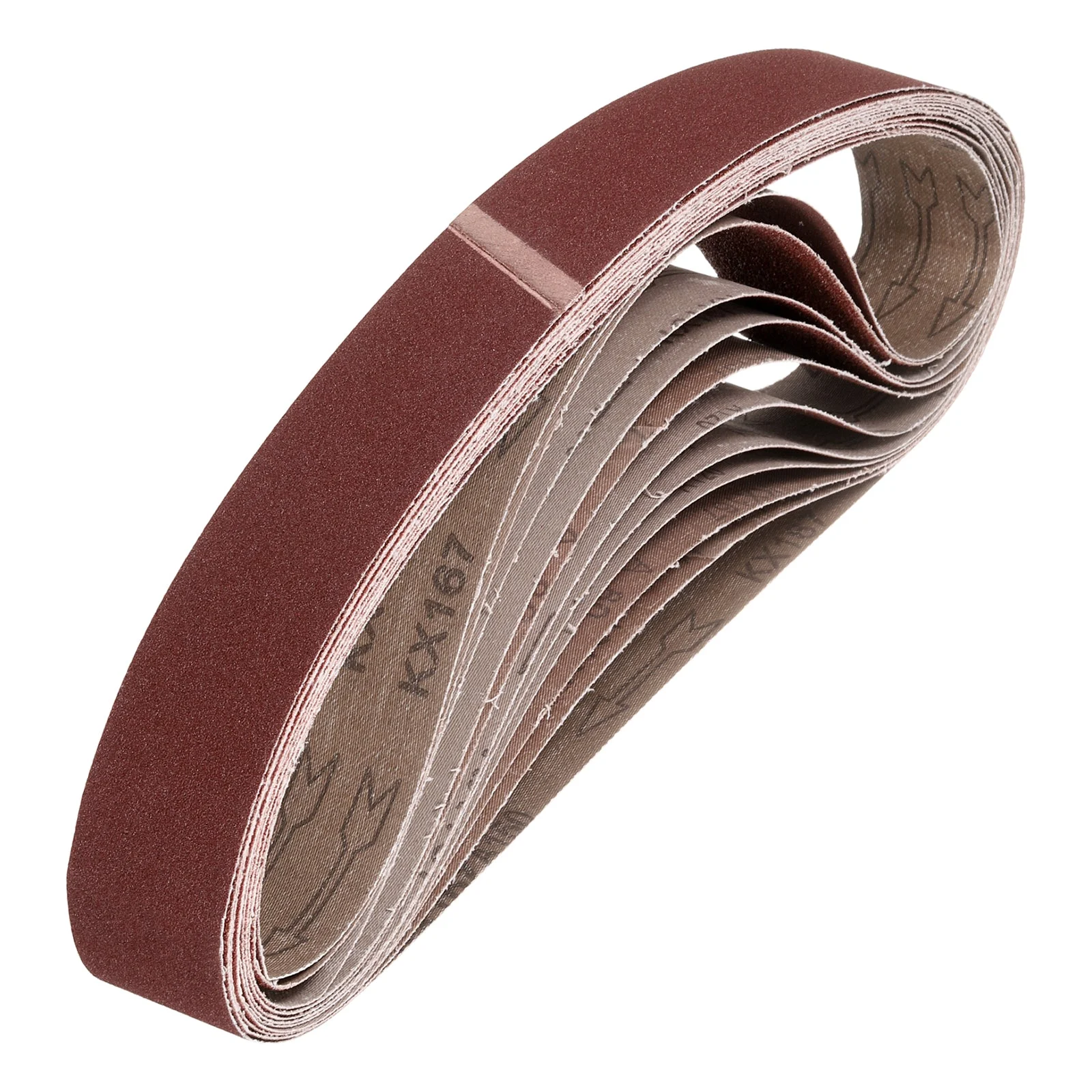 1 x 42 Inch Sanding Belts, 12 Pcs 150 Grits Aluminum Oxide for Metal Polish