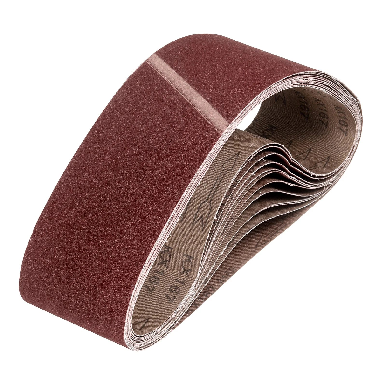 6 x 48 Inch Sanding Belts, 10 Pcs 150 Grits Aluminum Oxide for Metal Polish