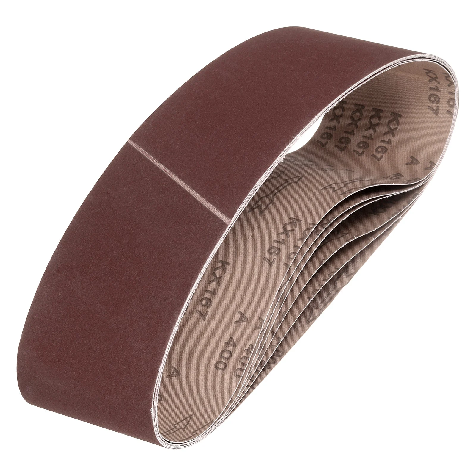 6 x 48 Inch Sanding Belts, 6 Pcs 400 Grits Aluminum Oxide for Metal Polish