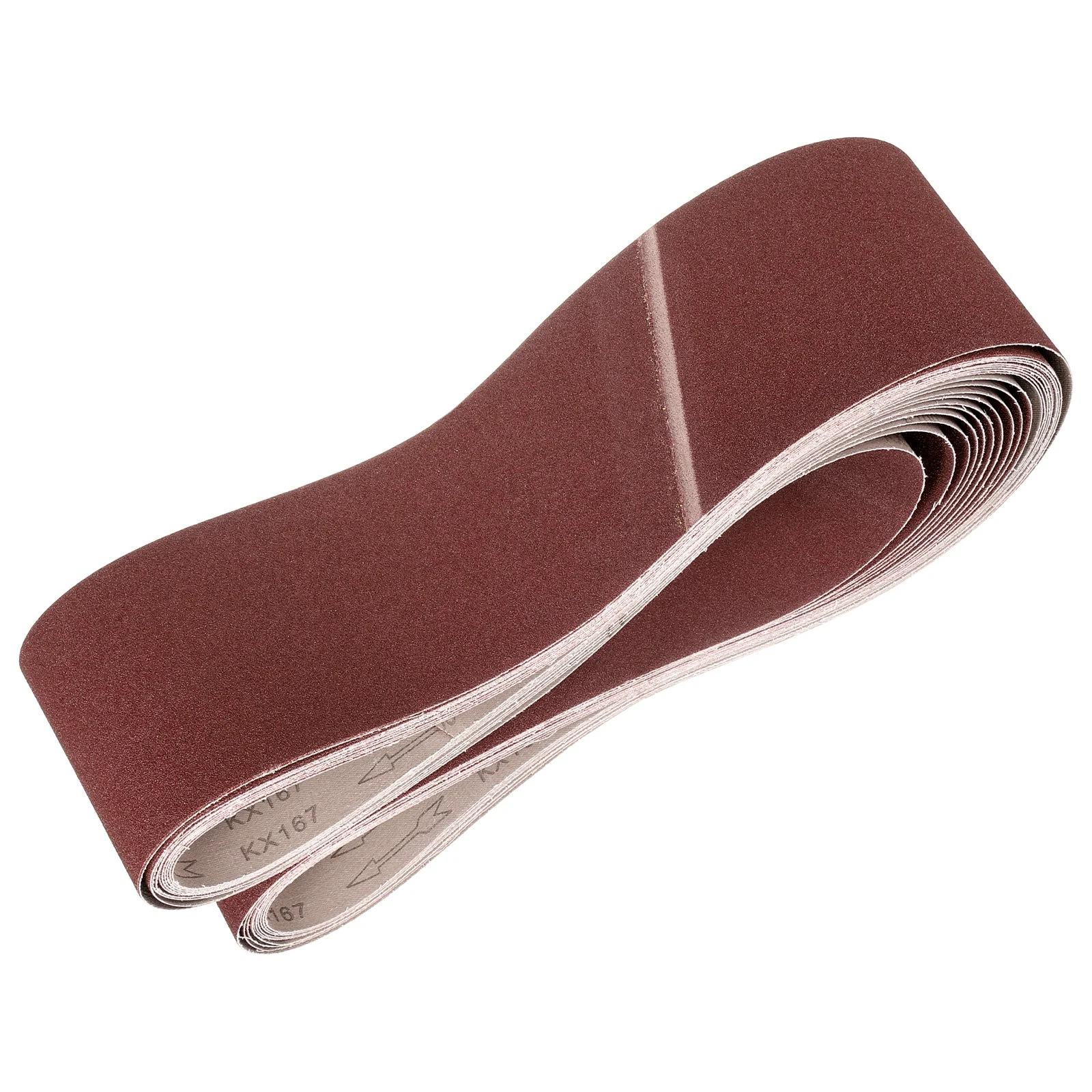 6 x 89 Inch Sanding Belts, 10 Pcs 100 Grits Aluminum Oxide for Metal Polish