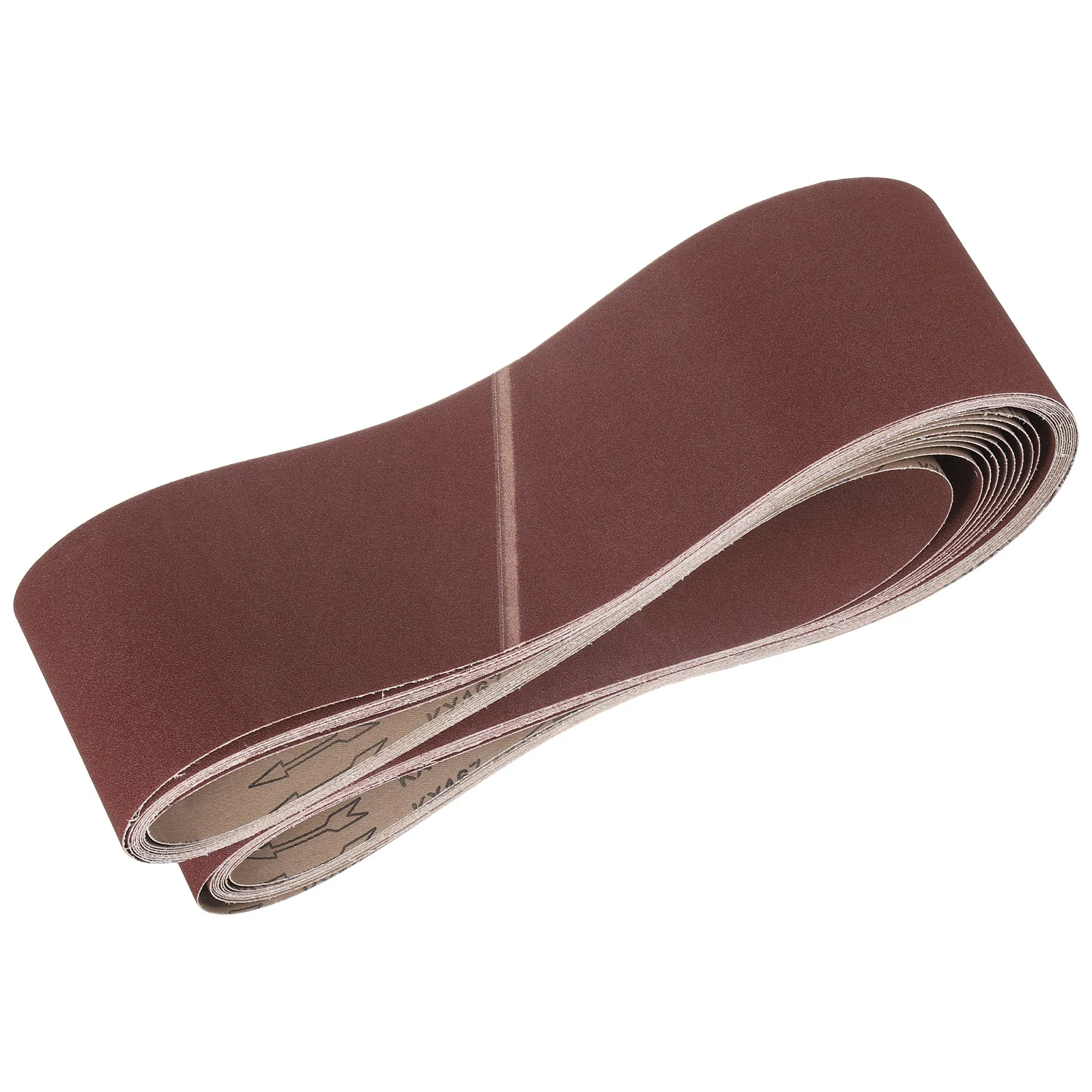 6 x 89 Inch Sanding Belts, 10 Pcs 120 Grits Aluminum Oxide for Metal Polish
