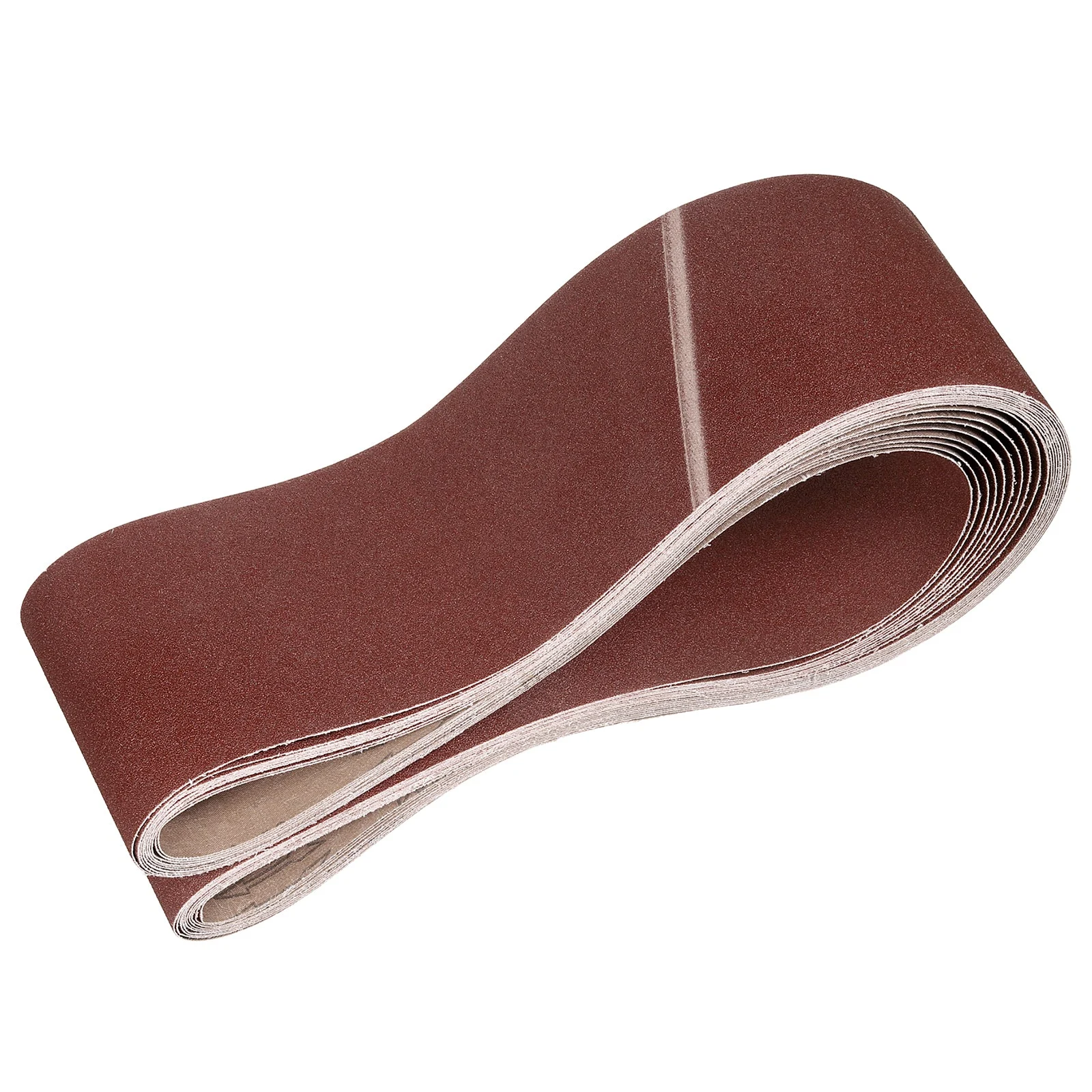 6 x 89 Inch Sanding Belts, 10 Pcs 80 Grits Aluminum Oxide for Metal Polish