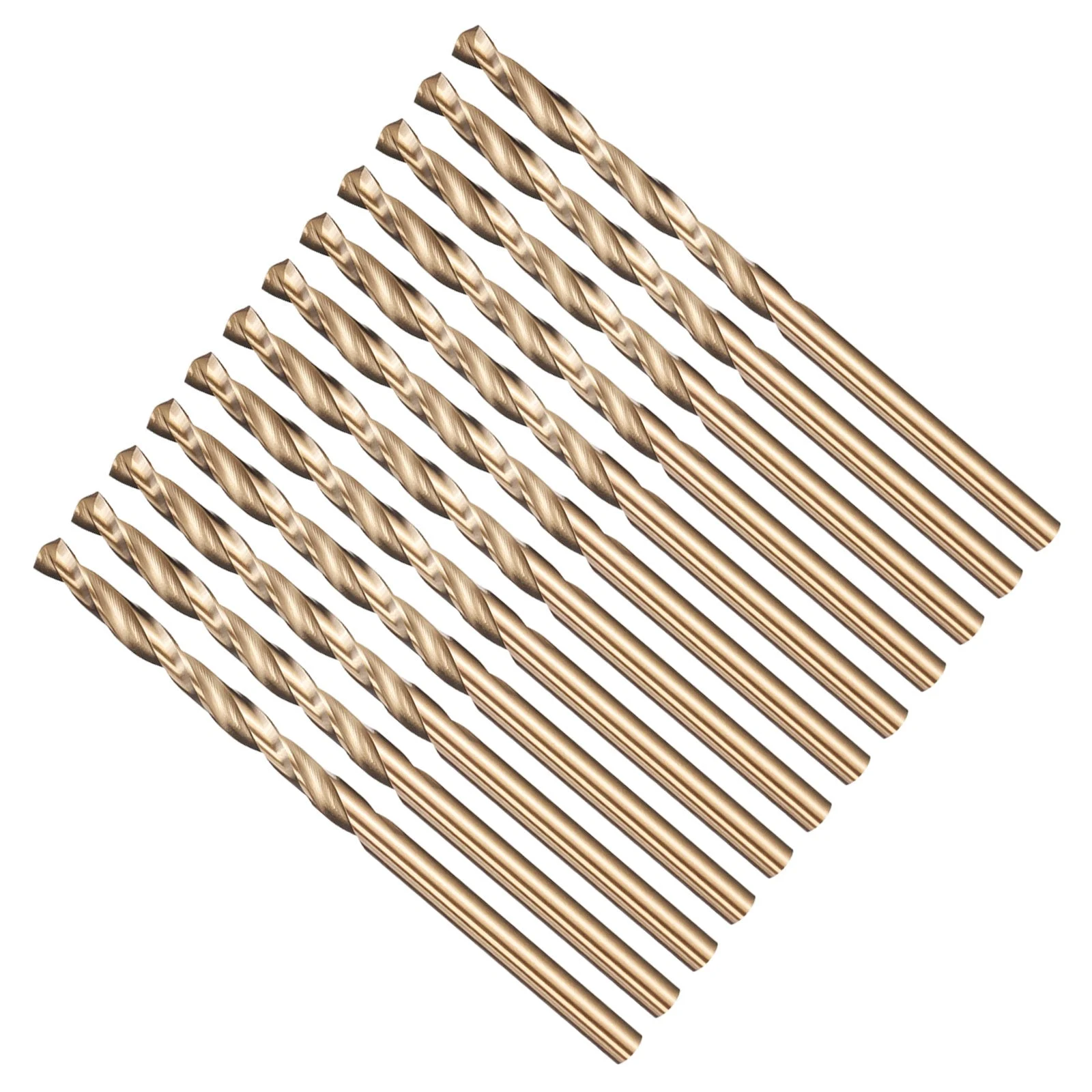 9/64" Drill Bit Straight Shank 4241 135°HSS Gold, 12pcs