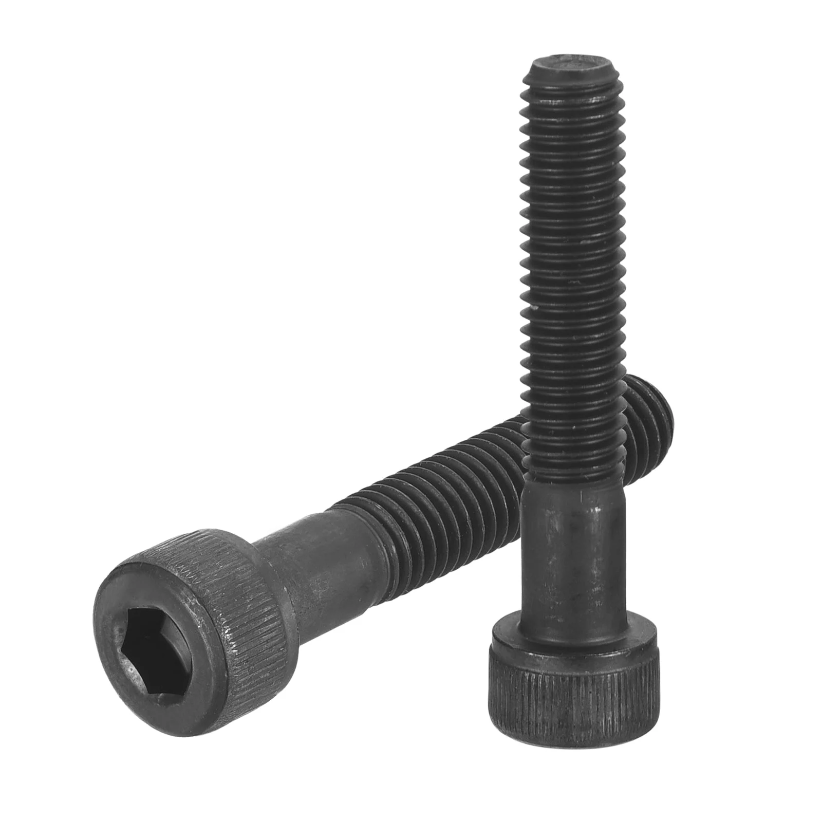 Uxcell Hex Socket Bolts (M8-1.25x40), Carbon Steel Hex Socket Drive Screws, Black,16Pcs