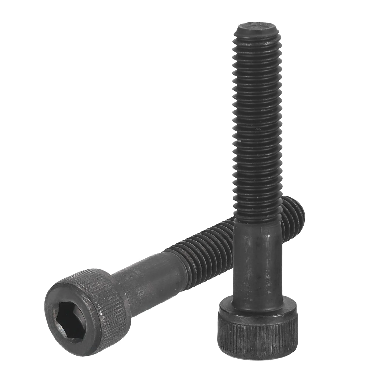 Uxcell Hex Socket Bolts (M8-1.25x45), Carbon Steel Hex Socket Drive Screws, Black,10Pcs