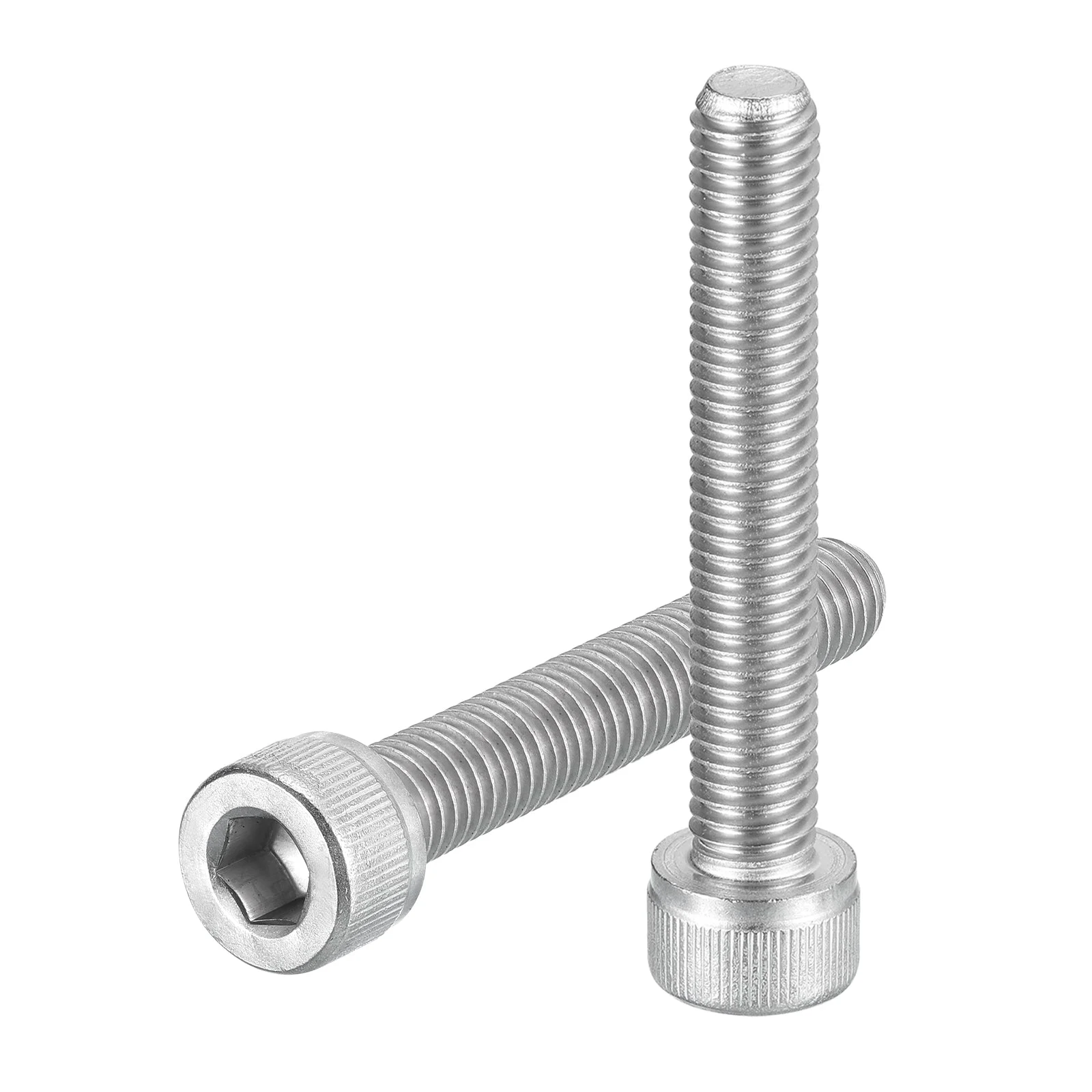 Uxcell Hex Socket Bolts (M8-1.25x50), 304 Stainless Steel, Silver Tone, 5Pcs