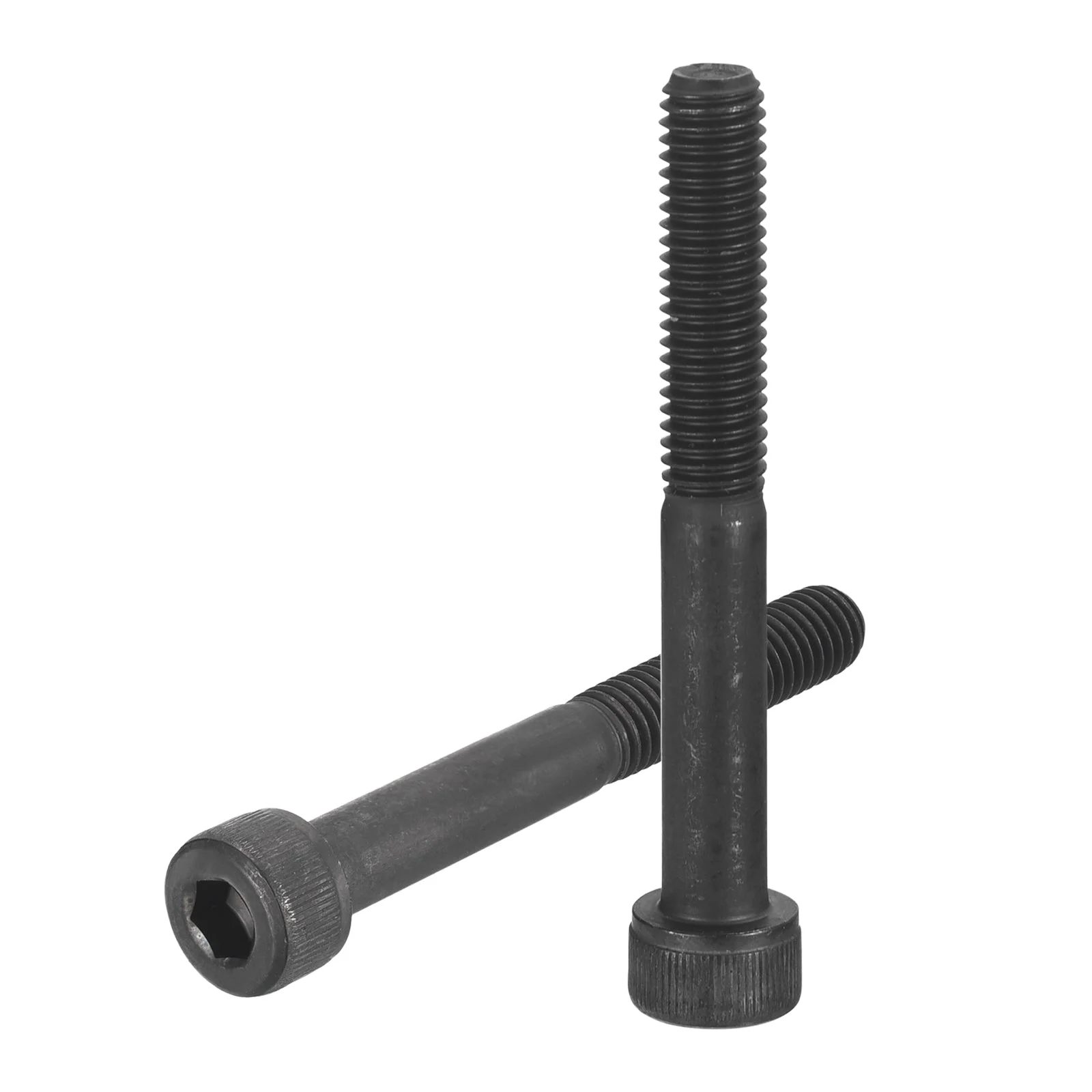 Uxcell Hex Socket Bolts (M8-1.25x60), Carbon Steel Hex Socket Drive Screws, Black,10Pcs