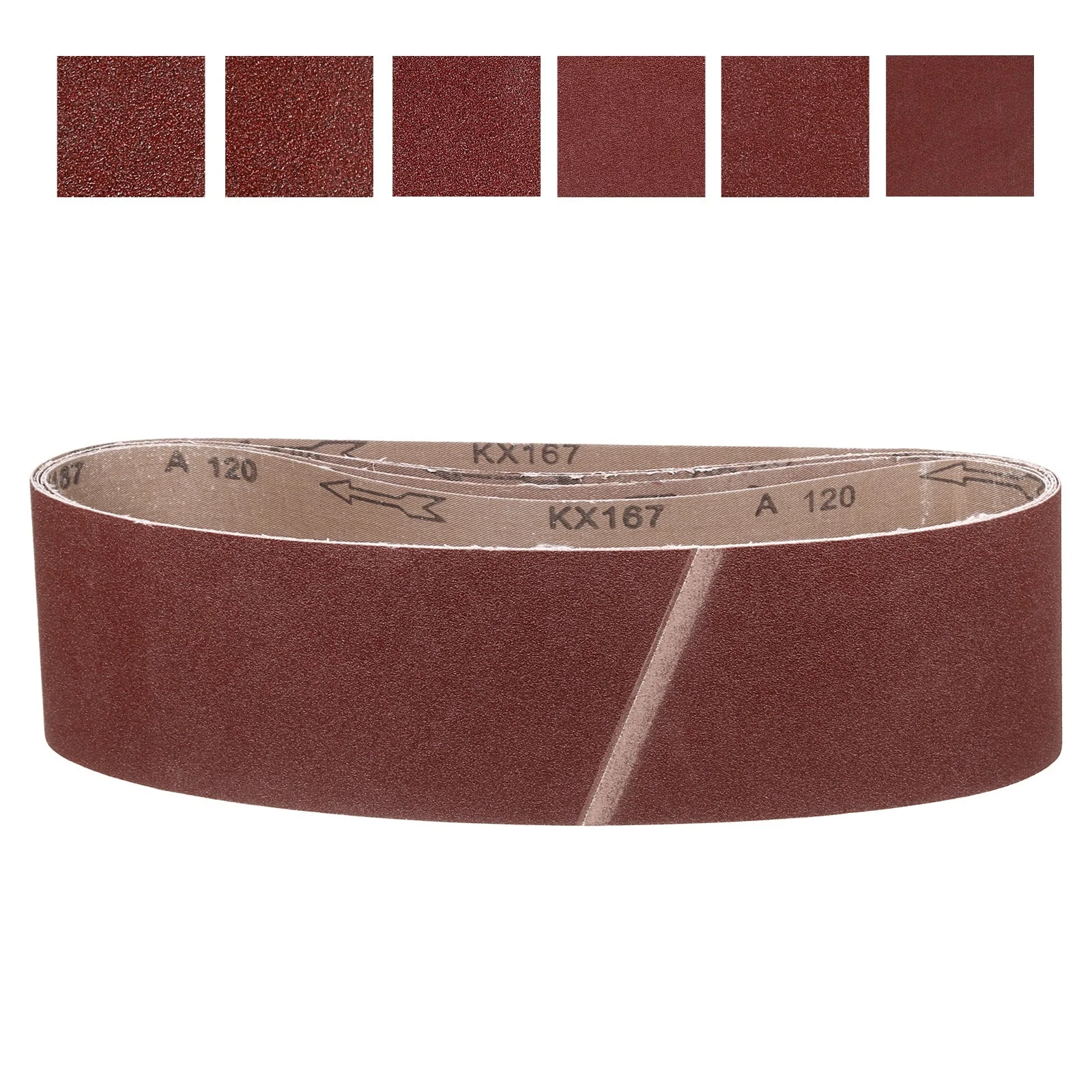 6 x 48 Inch Sanding Belt,6 Pcs 60/80/120/180/240/400 Grit Knife Sharpener Belts