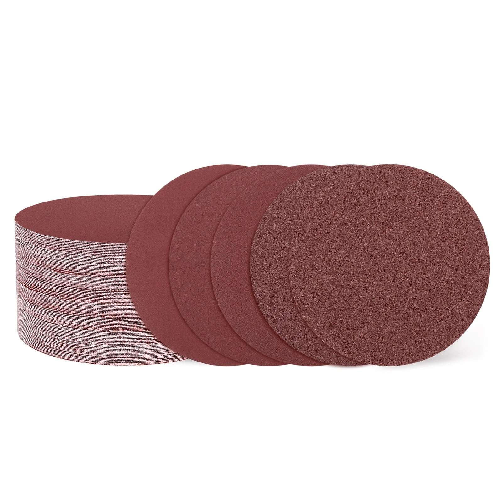 100 Pcs 5 Inch Sanding Disc 80/100/120/180/240/320/400/600/800/1000 Grit