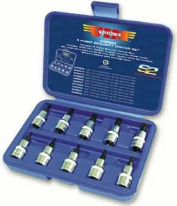 VIM Tools V5PSD 5 Point Security Bit Socket Set