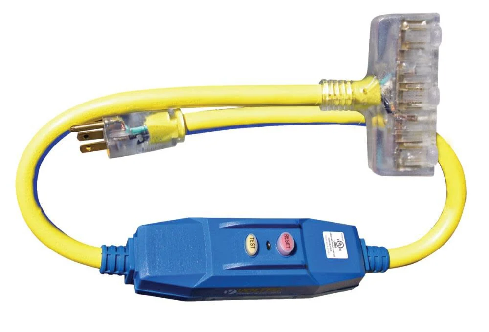 Voltec 3 Ft. 12/3 STW GFCI 3-Outlet 20A