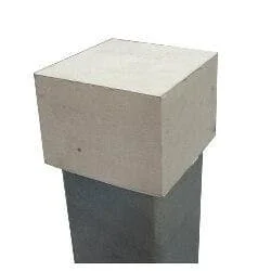 White Rubber Caps for Bison Poles