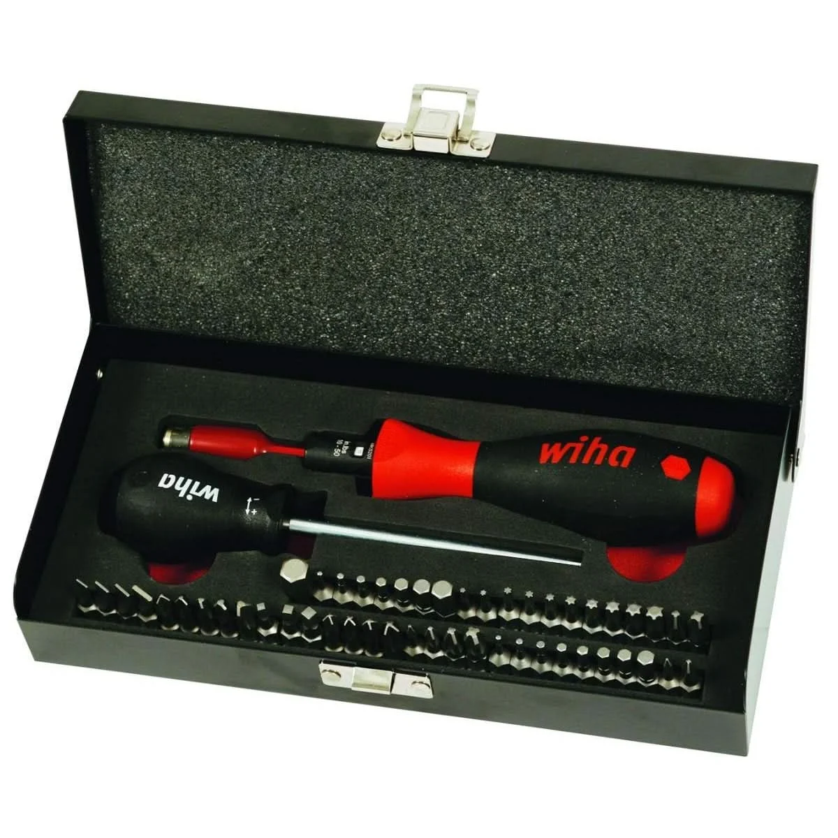 Wiha 28595 Adjustable Torque Control 53-Piece Bit Set - 10-50 Inch Pounds