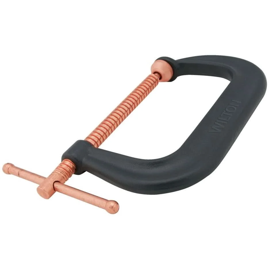 Wilton 14257 Spark-Duty Drop Forged C-Clamp, 0 - 6-1/16" Opening, 4-1/8" Throat
