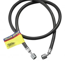 Yellow Jacket 16896 NHA-96 96" Ammonia Charging Hose, 1/4" Str. fl. x 1/4" 45°
