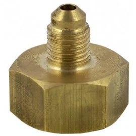 Yellow Jacket 19106 Drum Adaptor, 3/4" NPS Cylinder Adapter with 3/8" Male flare