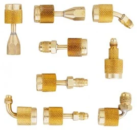 Yellow Jacket 19109 Coupler, 1/4" SealRight™ Str. x 1/4" Male flare, R-12