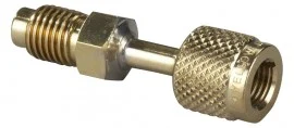 Yellow Jacket 19161 Quick Coupler, 1/4" Female x 1/2" Male Acme, R-134a