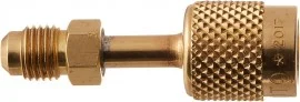 Yellow Jacket 19165 Quick Coupler, 1/2" Acme Female x 1/4" Male fl., R-134a