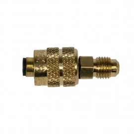 Yellow Jacket 19185 Quick Coupler, Left hand ACME x 1/4" Male Flare for R-1234yf cylinders
