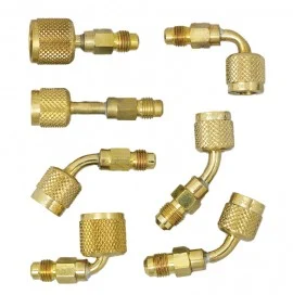 Yellow Jacket 19192 NEW Quick Coupler, 3/8" Female 90° x 1/4" Male flare