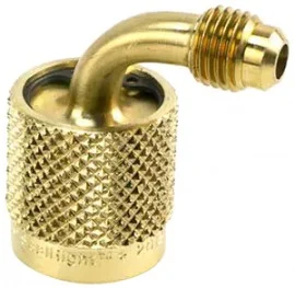Yellow Jacket 19209 Quick Coupler, 1/4" SealRight™ 90° x 1/4" Male flare, R-12
