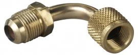 Yellow Jacket 19214 6828 Quick Coupler, 3/8" Female 90° x 1/2" Male flare