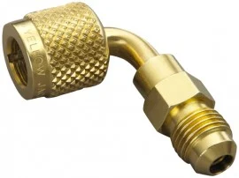 Yellow Jacket 19222 Quick Coupler, 1/4" 90° x 5/16" Male flare