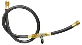 Yellow Jacket 20312 BCSA-144 12′ Heavy Duty Hose, 1/4" straight x 1/4" 45°, PLUS II™, 3/8"