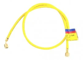 Yellow Jacket 21060 HAV-60 60" Yellow Charging Hose, HAV standard fitting, PLUS II™ 1/4"