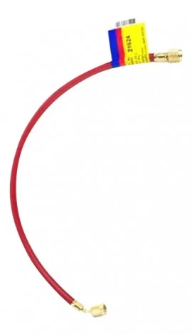Yellow Jacket 21648 HAV-48 48" Red Charging Hose, HAV standard fitting, PLUS II™ 1/4"