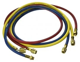 Yellow Jacket 27104 96" Auto Manifold Hose, 3-pack (RYB)