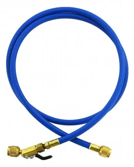 Yellow Jacket 29310 Plus II™ Hose with 1/4" compact ball valve fittings, 10', blue