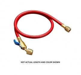 Yellow Jacket 29325 Plus II™ Hose with 1/4" compact ball valve fittings, 25', blue